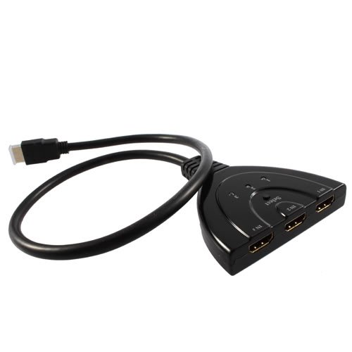 3 Port HDMI Switch Auto Adapter HD 1080p 3D HDTV PS3 Xbox 360 (3 x Eingang 1 x Ausgang)