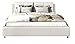 Produktbild IQ Bed Modell Kansas Polsterbett, weiß, 200 x 180, Kopfteil 98 cm hoch