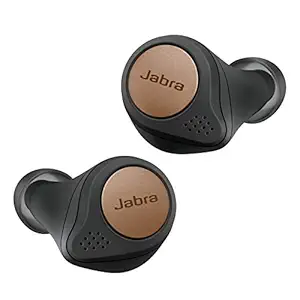 Jabra Elite Active 75t True Wireless Active Noise Cancelling (ANC) Bluetooth Earbuds, Long Battery Life for Calls and Music, Voice Assistant Enabled, Copper Black