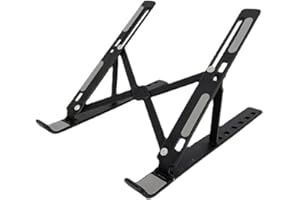 YiYaO Support d'ordinateur Support pour Ordinateur Portable Support Ordinateur Portable, Support PC Portable Pliable à Surélever Réglable