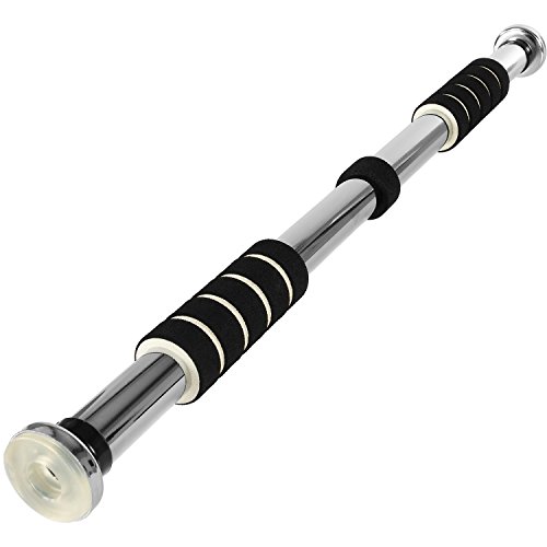 MOVIT Teleskop Klimmzugstange MV-40-290, MV-40-398, MV-40-399 mit Softgrip und transparenten Seitengummis, bis 350 kg belastbar - 9