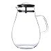 Produktbild Gosear 1900ml Große Kapazität Glas Pitcher Trinken Wasser Juice Tea Milch Getränke Krug Pitcher Flasche mit Filter Edelstahl Deckel für Hausgemachte Saft Eistee Tee