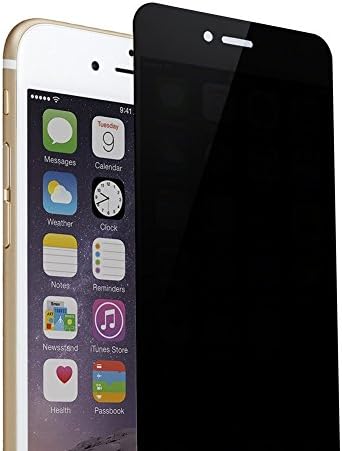 iPhone 7 Privacy Screen Protector, Waylee Anti-Spy and Peeping Privacy Proof Tempered Glass Screen Protector With Privacy Protection Anti-Fingerprint + Anti-Scratches + 9H Hardness for Apple iPhone 7 (iPhone 7)
