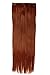 Fashion Long Straight Curly Wavy One Piece 5Clips Clip in Hair Extension Extensions Half Full Head Womens Ladies Black Brown Blonde (26 inches, Auburn Ginger)