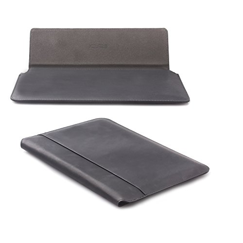 Apple iPad Air 2 Case | Samsung Galaxy Tab S3 und S2 9.7 Tasche | passend für 8.0 bis 10.1 Zoll Tablets | Puppy Optik schwarz | iCues Piquante Etui | weitere Leder-Imitat – und Farbvarianten verfügbar | universelle Schutz-Hülle mit Geschenk-Box - 2