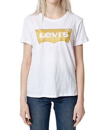 Levis The Perfect Tee Gold Batwing White