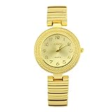 Daygeve Damen Retro Leder Uhr wasserdicht mit Roségold Dial Mode Luxus Casual Dress Wrist Uhren für Damen Damen