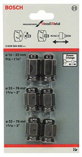 Bosch Pro 6tlg. Übergangsadapter-Set für Lochsägen
