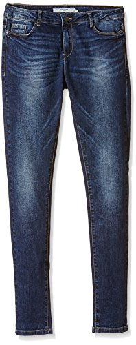 VERO MODA Damen Skinny Jeanshose VMSEVEN NW S. S EYE VI JEANS GU965 NOOS, Blau (Dark Blue Denim), Gr. W25/L32 (Herstellergröße: 25)