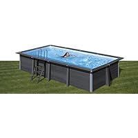 Piscina desmontable GRE de composite rectangular altura 124 cm KPCOR60