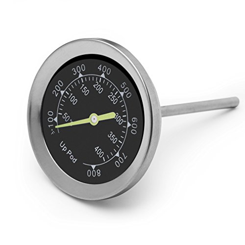 Grillthermometer, Thermometer für den Ofen, Gewindedurchmesser 7,5 mm mit Rosette, Grillen, Backen, Ofen und Räucherofen (Bis zu 400 °C) (1) - 4