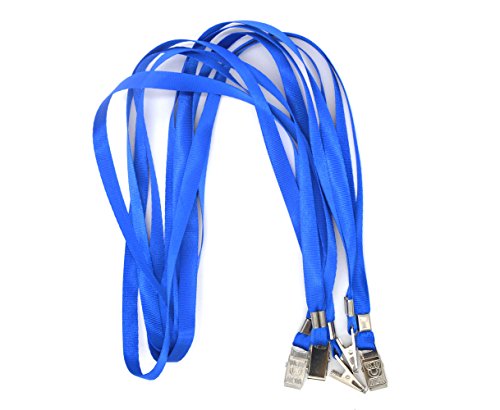 Bird Fiy 50  pcs Impermeable Tipo Transparente de Calidad Superior De Pl  stico Horizontal Etiqueta De Nombre Insignia Tarjeta de ID y cord  n de 50  pcs  color azul