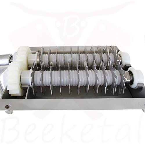 Beeketal BT-Silver 125 Profi Gastronomie Handsteaker mit 11 x 2 Messerreihen aus Edelstahl für optimales Steaken - 3