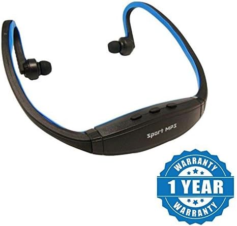 Captcha W200 Sports MP3 Player with Wireless FM and Micro SD Card Slot (Blue)