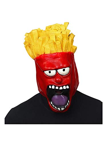 Widmann 03309 Full Head Fries Face Mask Red / Yellow