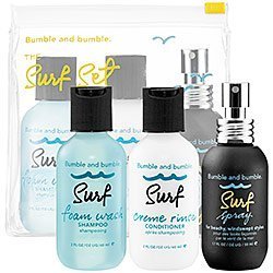 Bumble and Bumble Surf Foam Wash Shampoo Creme Rinse Conditioner & Surf Spray 1.7oz Travel Set