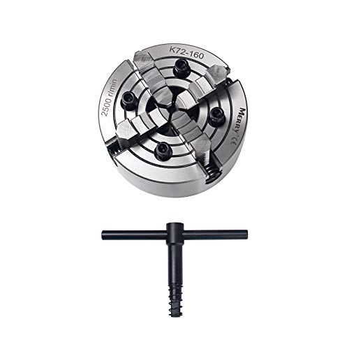 4jaw portabrocas auto centrado torno 160 mm 105243