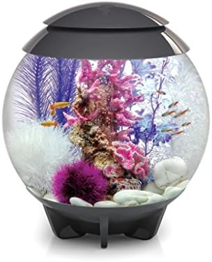 biOrb HALO 30 Grey Complete Spherical Aquarium 30l Moonlight LED and 3D Effect