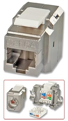 Lindy Mini module "Keystone" RJ45 STP cat.6A 10Go, Premium