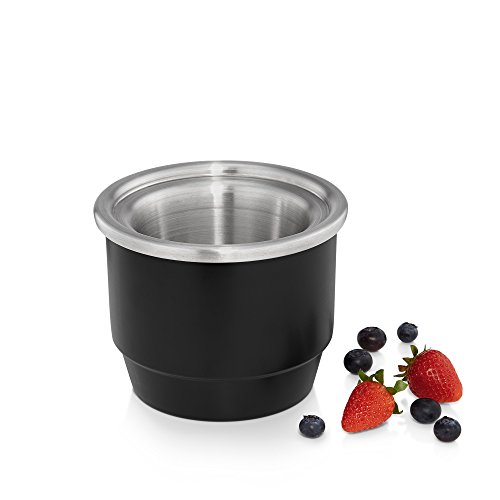 WMF KÜCHENminis Eismaschine 3-in-1, Speiseeismaschine für Frozen Yoghurt, Sorbet und Eiscreme, 300 ml mit Eislöffel, edelstahl/cromargan matt/silber - 6