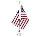Produktbild POSSBAY Motorrad Vereinigte Staaten Flagge USA Flag mit Fahnenmast für Harley Davidson Motorräder Gepäck