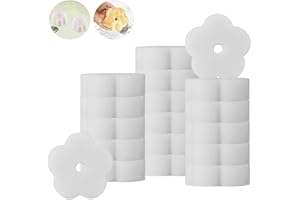 ACHANFLY 18pcs Hot Tub Foam Scum Remover Accessories Scumbug Cleaning Sponge Flower Shaped Oil Absorbing Sponge Filter for Spa Accessory Pool Kitchen Bathroom