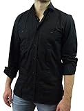 camisa guayabera para hombre  Camisa Guayabera Caballero Negra (XL)