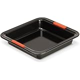 Le Creuset - Molde cuadrado de acero al carbono, 23 x 23 cm, color negro