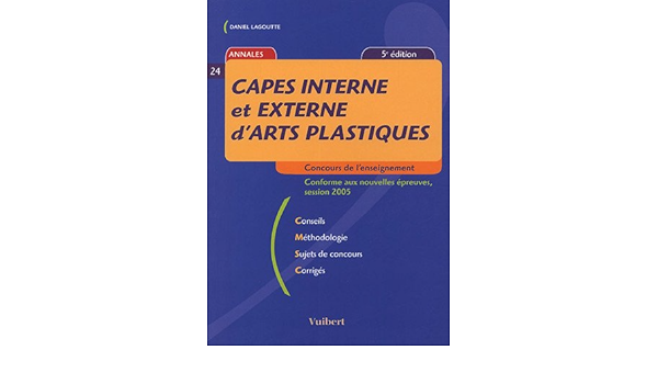 Amazon Fr Capes Interne Et Externe D Arts Plastiques Annales Lagoutte Daniel Livres