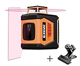 laser 360 tampa Especificación láser: Nivel láser de clase II, Potencia de salida ≤1mW, Batería de 6 V - 4xAA (no incluida), soporte de montaje de 1/4 "incluido en el juego