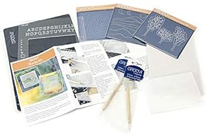 CLARITYSTAMP Groovi - Kit de iniciación de placas (para manualidades de pergaminos)