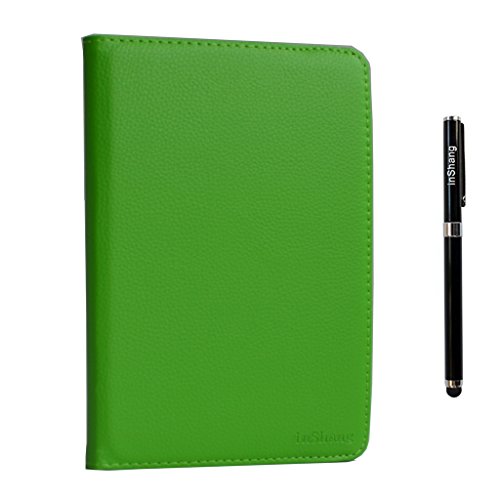 inShang Hülle für Apple ipad mini 3 mini 2 mini 1, Edles PU Leder Tasche Hülle Skins Etui Schutzhülle Ständer Smart Case Cover für Tablet iPad, Super Automatische Einschlaf-/Aufwach funktion, 360 Grad rotierende + Normal Stylus - 5