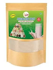 GB foods Health Mix 400 g | 100% Natural Multigrain Millet Energy Drink| Powder Mix for Kids & Adults