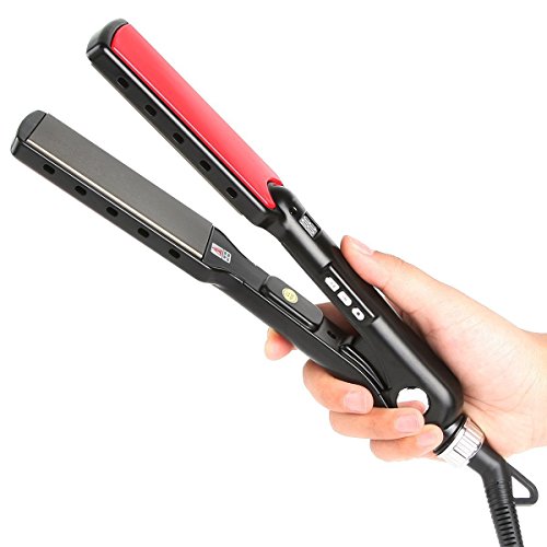 Flyoneer® Profi Glätteisen Extra Breit Digital Nano-Titan einstallbar 80~240 ℃ Turmalin – Keramik Haarglätter – effektiv und sicher (mit hochwertiger Keramikbeschichtung ) - 7