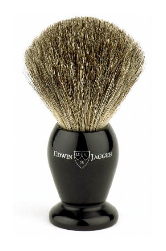 Edwin Jagger Best Badger Shaving Brush - Medium, Imitation Ebony