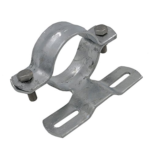 1x Rohrschelle für Schilderbefestigung,Halterung,Masthalterung, Schelle für Rohr Ø60mm, Bohrlochabstand 70mm - 2