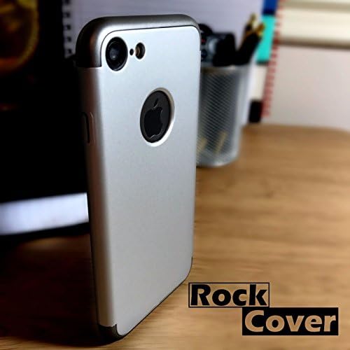 Apple iPhone 7 Original Case for Rock Cover Slide In Rugged Sports Tech Bumper Silver Luxury Slim Slider Electroplate Metal Texture Plastic Hard Back Cover [Drop Protection] Armour Case for Apple iPhone 7 (4.7'')