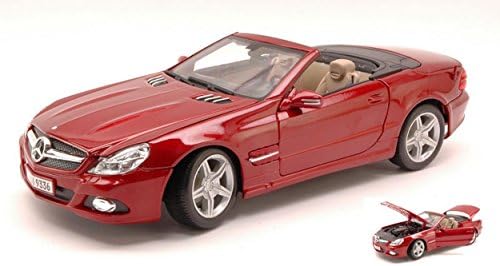 MAISTO MI31169 MERCEDES SL-550 2009 AMARANTH RED 1:18 MODELLINO DIE CAST MODEL