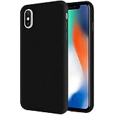 [SİYAH LANSMAN] For iPhone X/XS modeli ile uyumlu İ&ccedil;i Kadife Y&uuml;zey Matte Esnek Silikon Kayma Yapmaz Darbe Emici Telefon Kılıf