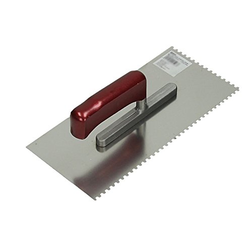 Zahnspachtel Glättkelle gezahnt Zahnkelle Aufziehkelle Aufziehplatte Traufel Aufzieher 28x13cm/4mm