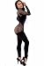 Produktbild ZOYOL Frauen Netz durchbrochenen superelastische Ganzkörperanzug sexy Overall Strumpfhosen Abend Party DS Club-Nächte, die Performance schwarz weiss Kostüme, UK 8-12 Einheitsgröße , black