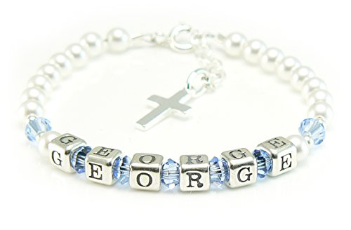 Boys Christening Gift - Personalised Name Bracelet