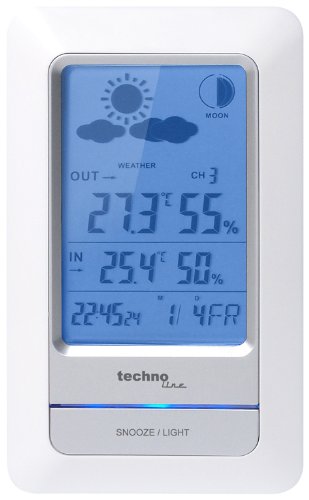 Wetterstation WS 6740 mit Vorhersage von Wettersituation, Anzeige von Mondphasen in Form von Icons