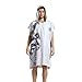 Produktbild Mikrofaser Schnelltrocknend Übergroße Strandtuch Mit Kapuze Herren Surf Poncho Veränderbare Kleidung Neoprenanzug Wechselhandtuch Bademantel Mit Kapuze Kurzarm Sanddicht Zum Surfen Schwimmen Baden Cam