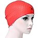 Produktbild Badekappe Schwimmen Kappen Audults Nahtlose Silikon Schwimmen Kappen Langes Haar Wasser Sport H¨¹te f¨¹r beide Mnner und Frauen rote Farben Luftblasen Entwurf