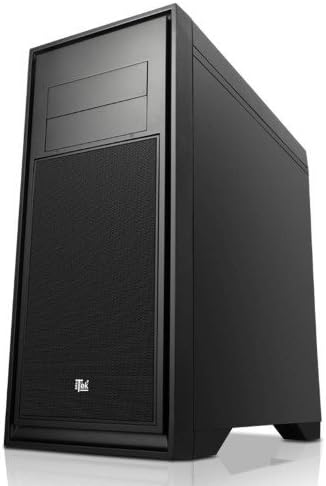 ITEK Titan 05 Adv Midi-Tower black computer case – Computer case (Midi-Tower, PC, ATX, Micro-ATX, Black, 0.7 mm, Multi)