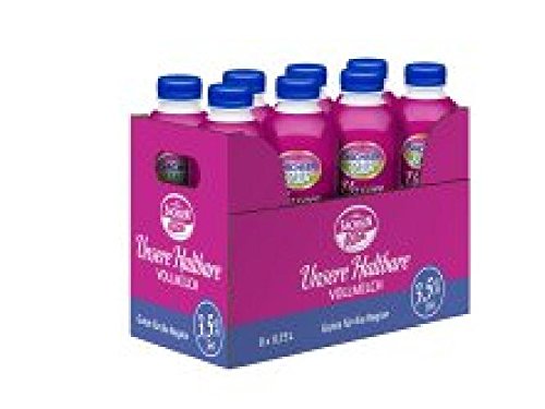 Preisvergleich Produktbild H-Milch 0,75 Liter 3,5% Fett 8 Flaschen