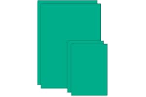 WOUMON 4 Pezzi Linoleum per Incisione Fogli di Gomma, Fogli A6, A4, Verde Gomma per Timbri Fai da Te, Stampaggio, Artigianato (Verde)