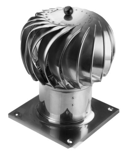 Acero inoxidable de alta calidad de hilatura rotativo chimenea de ventilación capucha airroxy 250mm