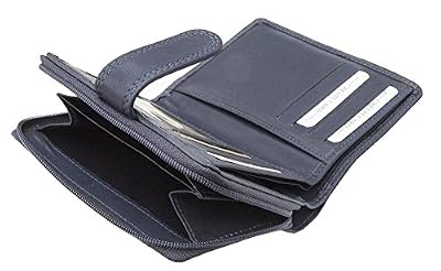 Prime Hide Alva Petit portefeuille en cuir souple pour femme, bleu marine (bleu marine) - 480Navy